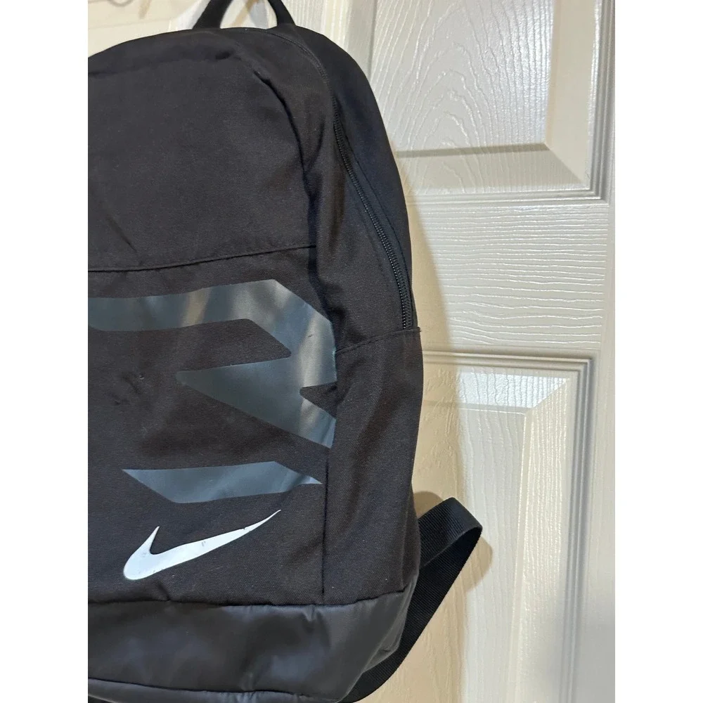 Nike Elemental Backpack Black Graphic Swoosh School Bag with Accessory Pouch‎